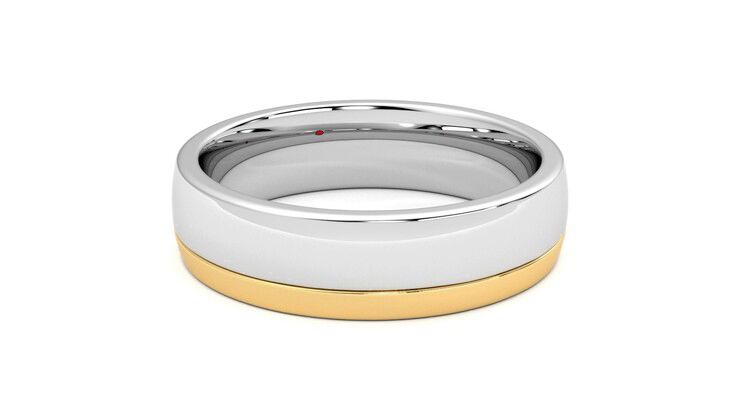 Taylor & Hart Crestone Wedding Ring 360 degree image 18