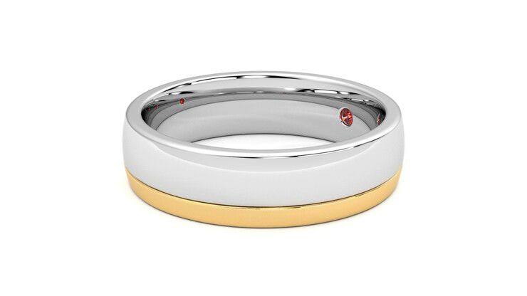 Taylor & Hart Crestone Wedding Ring 360 degree image 23