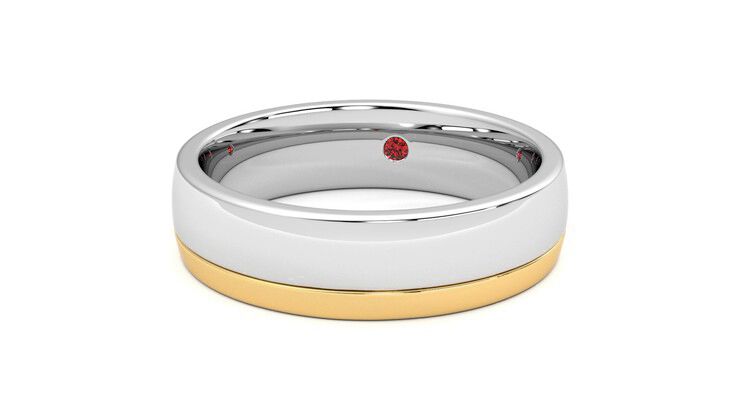 Taylor & Hart Crestone Wedding Ring 360 degree image 27