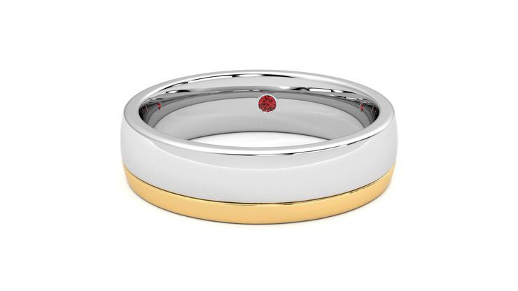 Taylor & Hart Crestone Wedding Ring 360 degree image 28