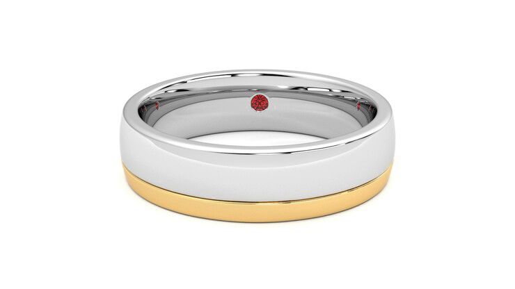 Taylor & Hart Crestone Wedding Ring 360 degree image 29