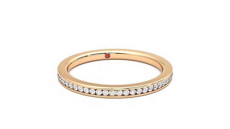 Taylor & Hart Daffodil Wedding Ring 360 degree image 3