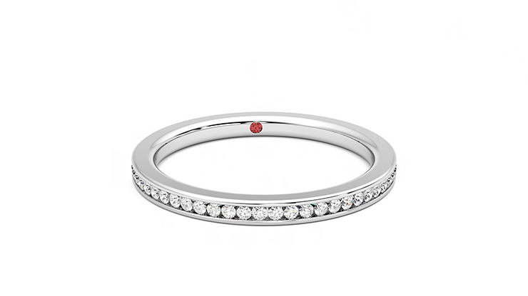 Taylor & Hart Daffodil Wedding Ring 360 degree image 2