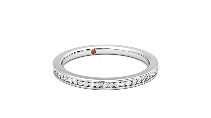Taylor & Hart Daffodil Wedding Ring 360 degree image 4