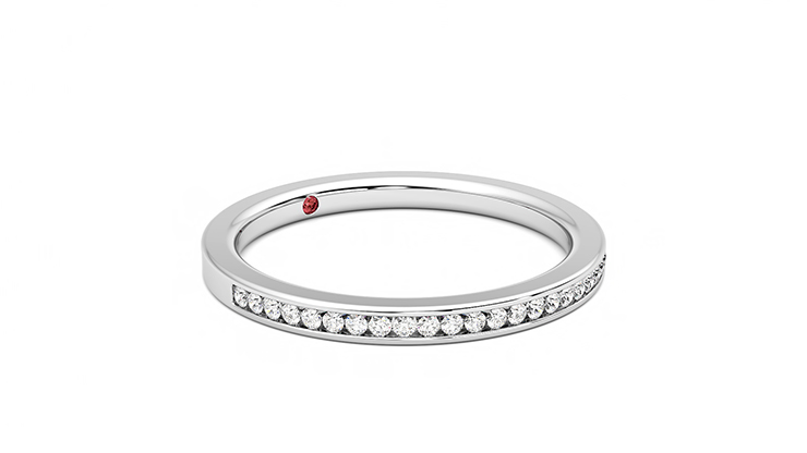 Taylor & Hart Daffodil Wedding Ring 360 degree image 6