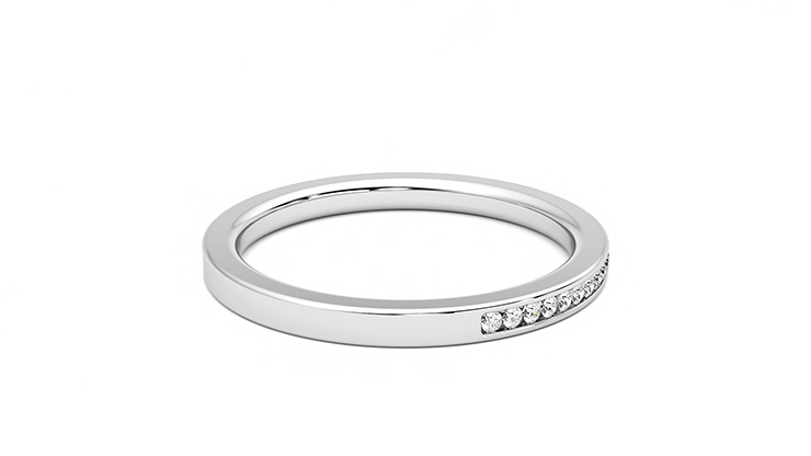 Taylor & Hart Daffodil Wedding Ring 360 degree image 11