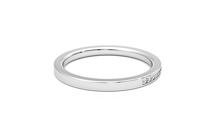Taylor & Hart Daffodil Wedding Ring 360 degree image 12
