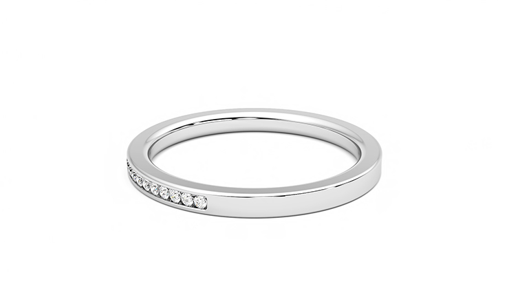 Taylor & Hart Daffodil Wedding Ring 360 degree image 19