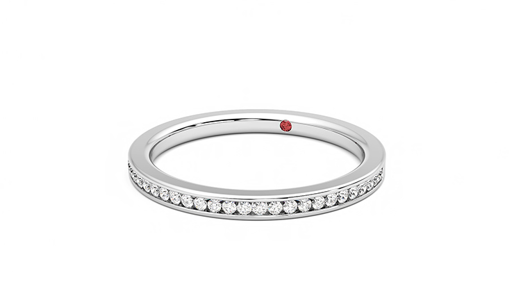 Taylor & Hart Daffodil Wedding Ring 360 degree image 26