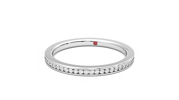 Taylor & Hart Daffodil Wedding Ring 360 degree image 27