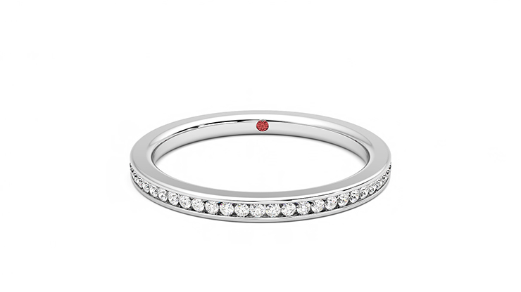 Taylor & Hart Daffodil Wedding Ring 360 degree image 29