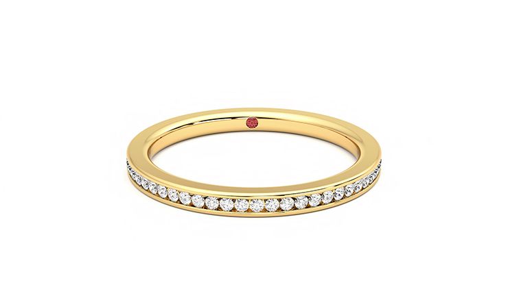 Taylor & Hart Daffodil Wedding Ring 360 degree image 1