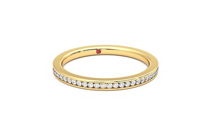 Taylor & Hart Daffodil Wedding Ring 360 degree image 3