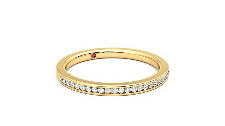 Taylor & Hart Daffodil Wedding Ring 360 degree image 5