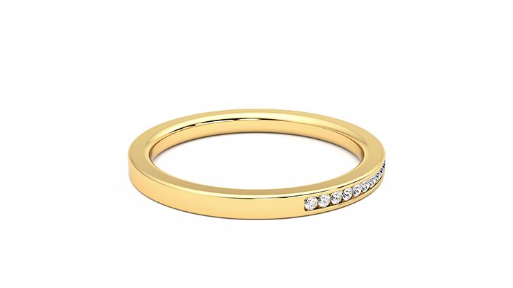 Taylor & Hart Daffodil Wedding Ring 360 degree image 11