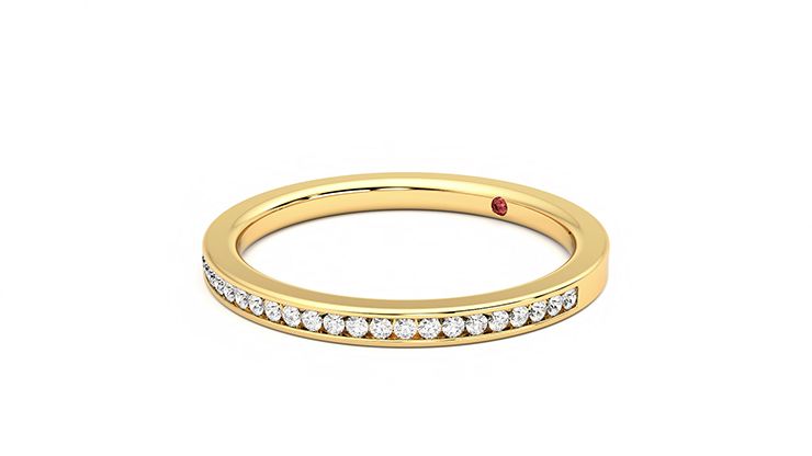 Taylor & Hart Daffodil Wedding Ring 360 degree image 24