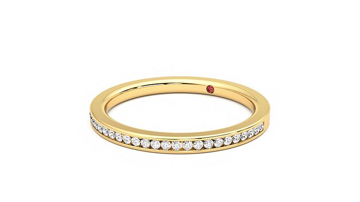Taylor & Hart Daffodil Wedding Ring 360 degree image 25