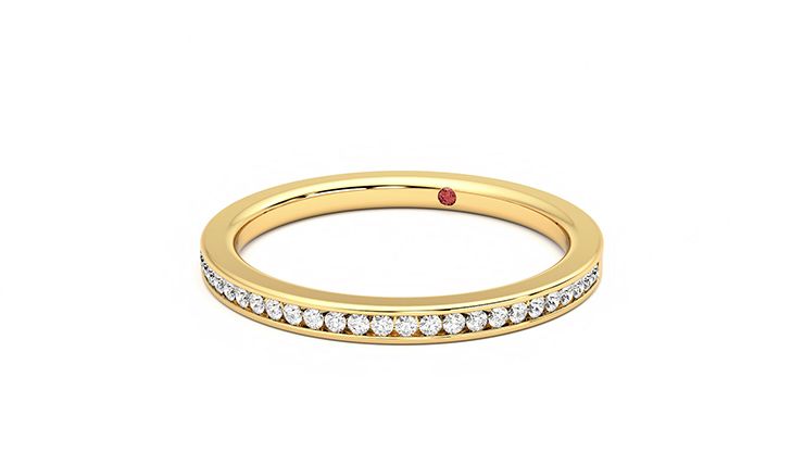 Taylor & Hart Daffodil Wedding Ring 360 degree image 26