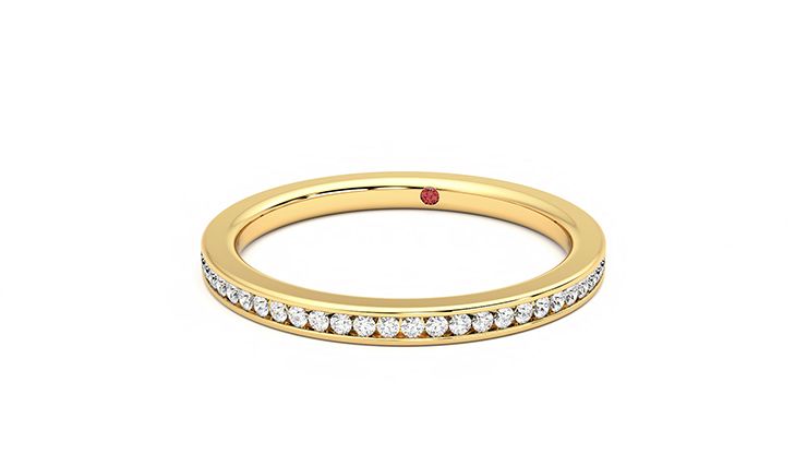 Taylor & Hart Daffodil Wedding Ring 360 degree image 27