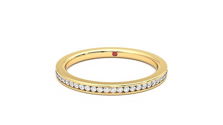Taylor & Hart Daffodil Wedding Ring 360 degree image 28