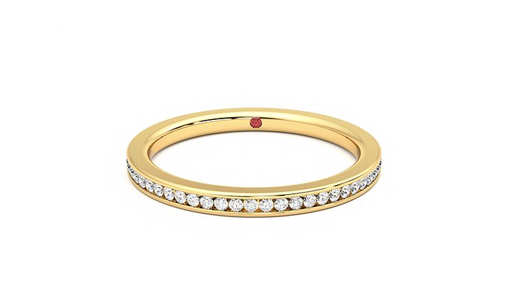 Taylor & Hart Daffodil Wedding Ring 360 degree image 29