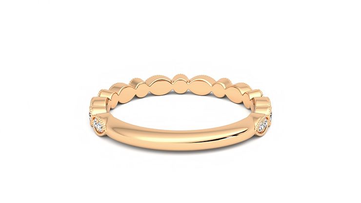 Taylor & Hart Dahlia Wedding Ring 360 degree image 15