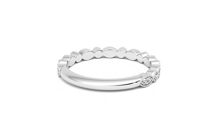 Taylor & Hart Dahlia Wedding Ring 360 degree image 14
