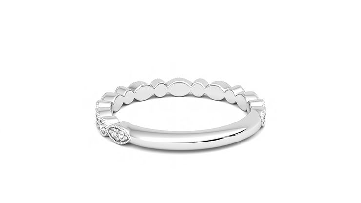 Taylor & Hart Dahlia Wedding Ring 360 degree image 16