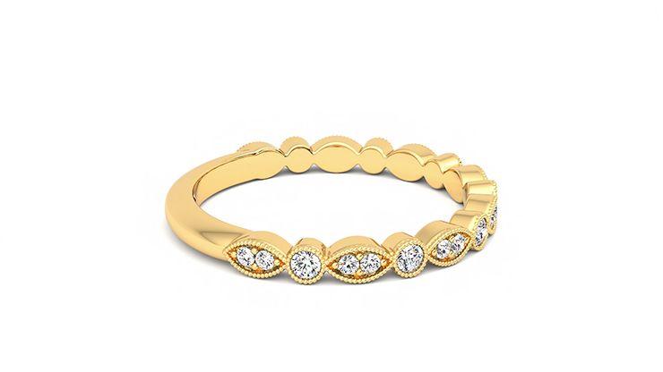 Taylor & Hart Dahlia Wedding Ring 360 degree image 10