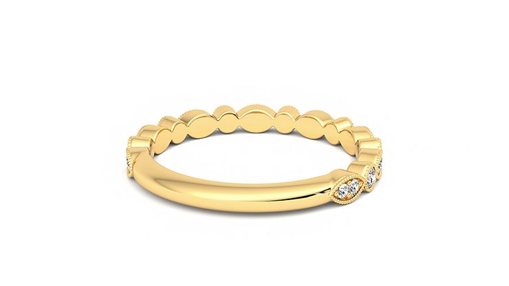 Taylor & Hart Dahlia Wedding Ring 360 degree image 14
