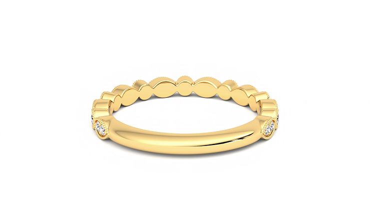 Taylor & Hart Dahlia Wedding Ring 360 degree image 15