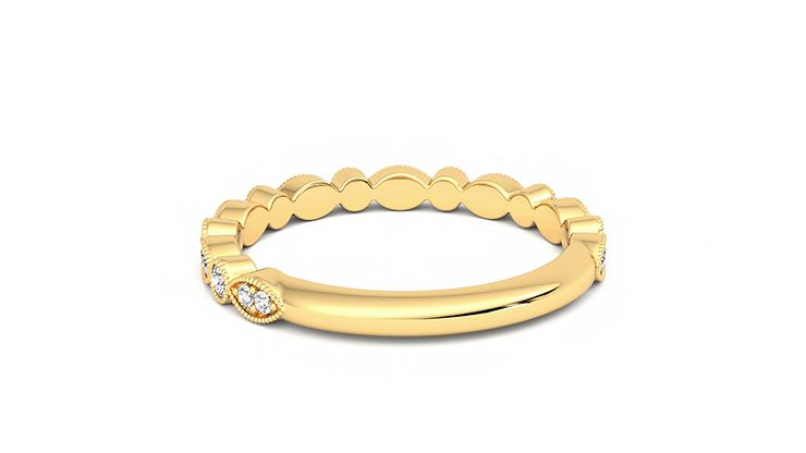 Taylor & Hart Dahlia Wedding Ring 360 degree image 16