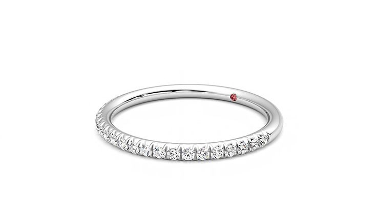 Taylor & Hart Daisy Wedding Ring 360 degree image 24