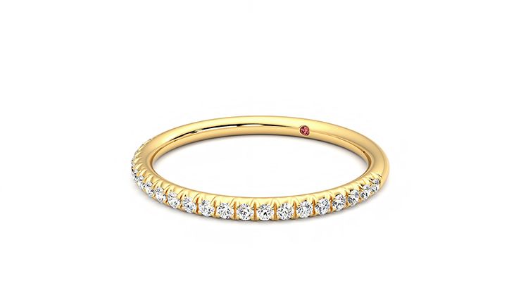 Taylor & Hart Daisy Wedding Ring 360 degree image 25