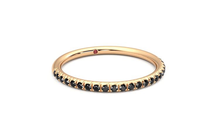 Taylor & Hart Daisy Wedding Ring 360 degree image 4
