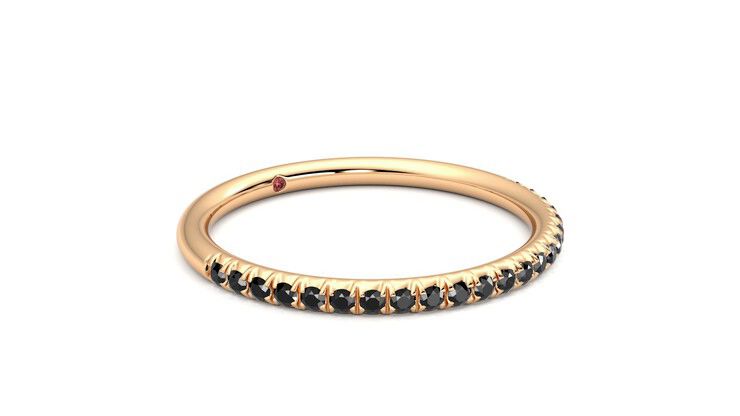 Taylor & Hart Daisy Wedding Ring 360 degree image 6