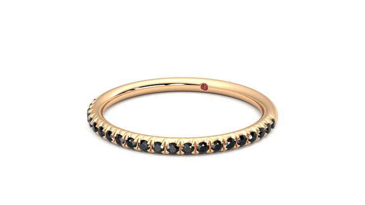 Taylor & Hart Daisy Wedding Ring 360 degree image 26