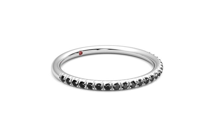 Taylor & Hart Daisy Wedding Ring 360 degree image 6
