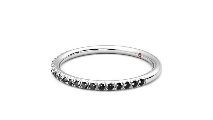 Taylor & Hart Daisy Wedding Ring 360 degree image 23