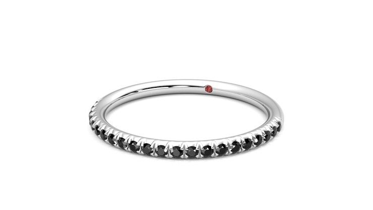 Taylor & Hart Daisy Wedding Ring 360 degree image 26