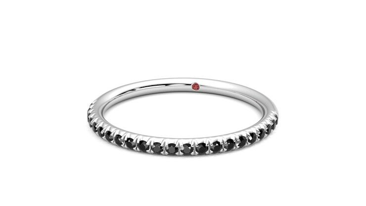 Taylor & Hart Daisy Wedding Ring 360 degree image 27