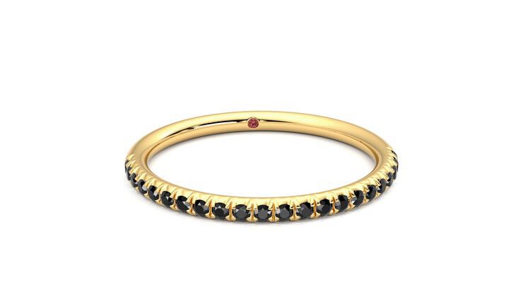 Taylor & Hart Daisy Wedding Ring 360 degree image 2