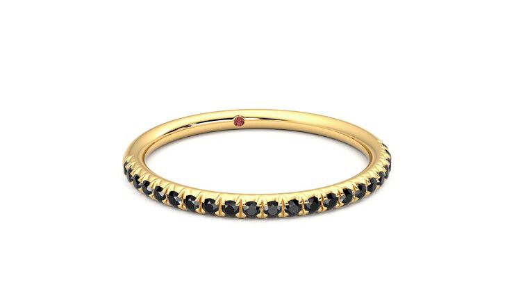 Taylor & Hart Daisy Wedding Ring 360 degree image 3