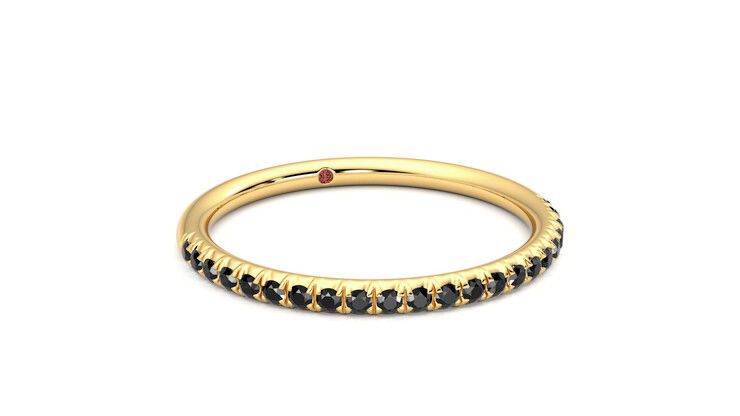 Taylor & Hart Daisy Wedding Ring 360 degree image 4