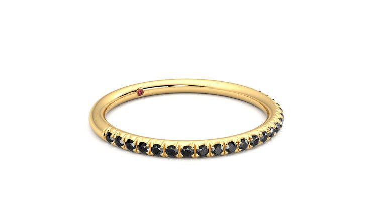 Taylor & Hart Daisy Wedding Ring 360 degree image 6