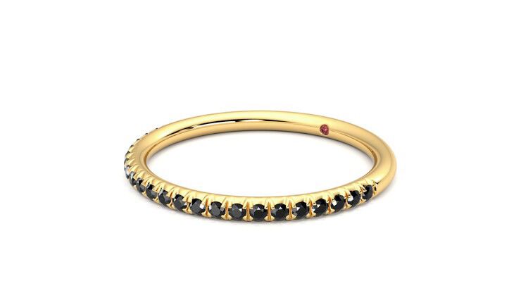 Taylor & Hart Daisy Wedding Ring 360 degree image 24