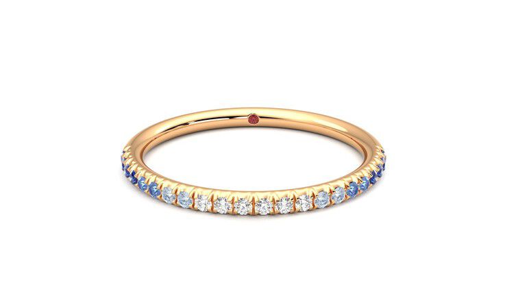 Taylor & Hart Daisy Wedding Ring 360 degree image 0