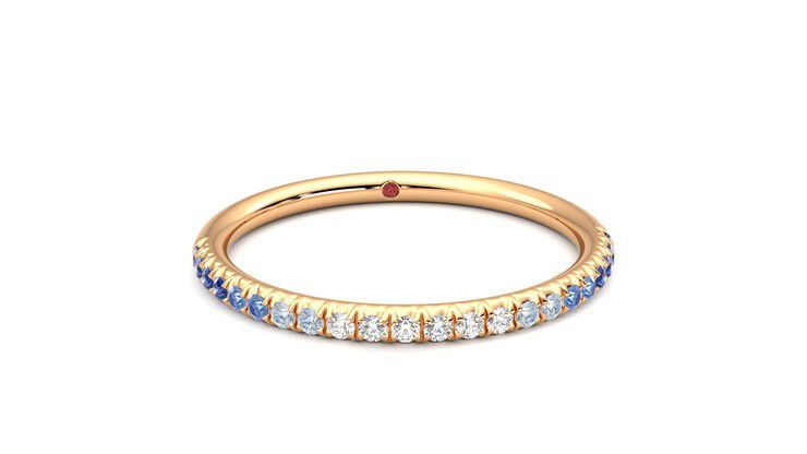 Taylor & Hart Daisy Wedding Ring 360 degree image 2