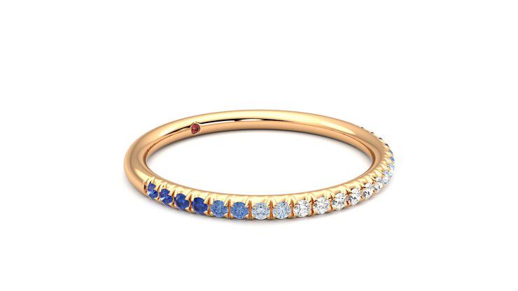 Taylor & Hart Daisy Wedding Ring 360 degree image 6