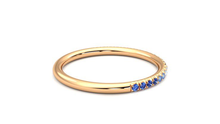 Taylor & Hart Daisy Wedding Ring 360 degree image 11
